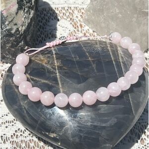 HM088 Rose Quartz Adjustable Bracelet